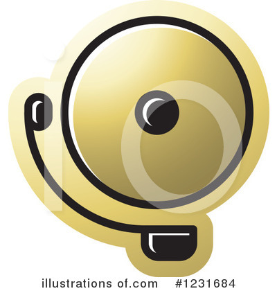 Royalty-Free (RF) Bell Clipart Illustration by Lal Perera - Stock Sample #1231684