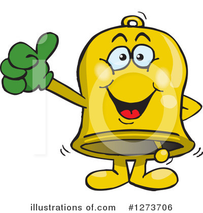Royalty-Free (RF) Bell Clipart Illustration by Dennis Holmes Designs - Stock Sample #1273706