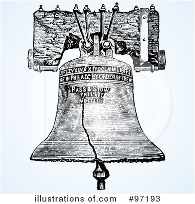 Royalty-Free (RF) Bell Clipart Illustration by BestVector - Stock Sample #97193