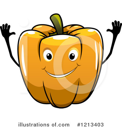Royalty-Free (RF) Bell Pepper Clipart Illustration by Vector Tradition SM - Stock Sample #1213403