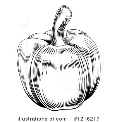 Royalty-Free (RF) Bell Pepper Clipart Illustration by AtStockIllustration - Stock Sample #1216217