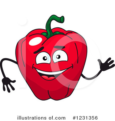 Royalty-Free (RF) Bell Pepper Clipart Illustration by Vector Tradition SM - Stock Sample #1231356