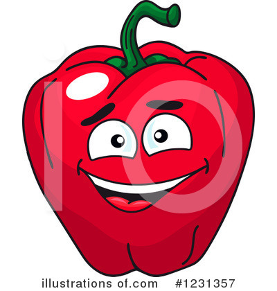 Royalty-Free (RF) Bell Pepper Clipart Illustration by Vector Tradition SM - Stock Sample #1231357