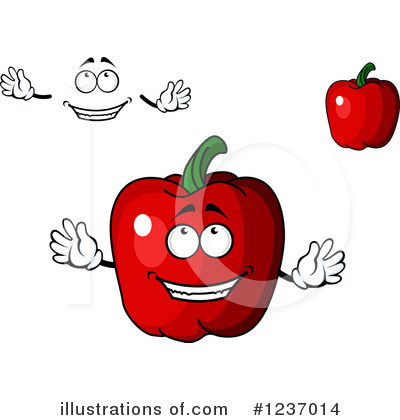 Royalty-Free (RF) Bell Pepper Clipart Illustration by Vector Tradition SM - Stock Sample #1237014