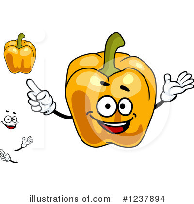 Royalty-Free (RF) Bell Pepper Clipart Illustration by Vector Tradition SM - Stock Sample #1237894