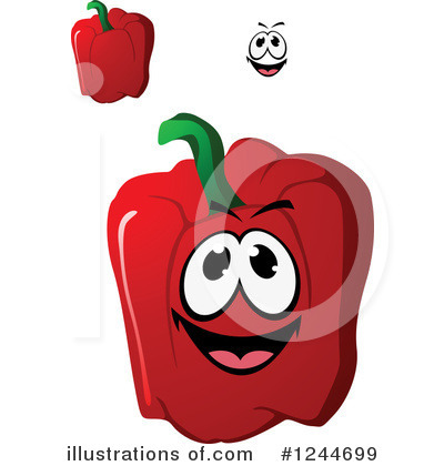 Royalty-Free (RF) Bell Pepper Clipart Illustration by Vector Tradition SM - Stock Sample #1244699
