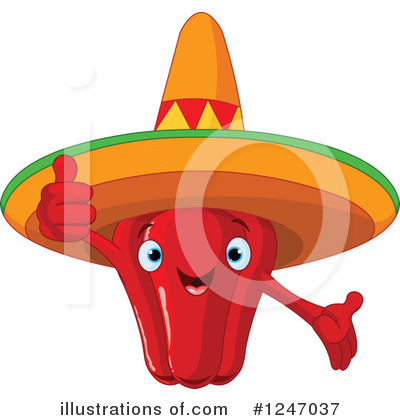 Royalty-Free (RF) Bell Pepper Clipart Illustration by Pushkin - Stock Sample #1247037