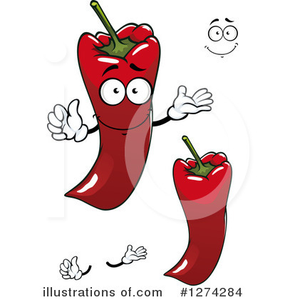 Royalty-Free (RF) Bell Pepper Clipart Illustration by Vector Tradition SM - Stock Sample #1274284