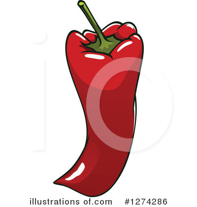 Royalty-Free (RF) Bell Pepper Clipart Illustration by Vector Tradition SM - Stock Sample #1274286