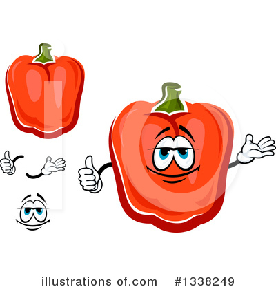 Royalty-Free (RF) Bell Pepper Clipart Illustration by Vector Tradition SM - Stock Sample #1338249