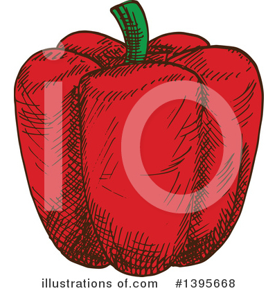 Bell Pepper Clipart #1395668 by Vector Tradition SM