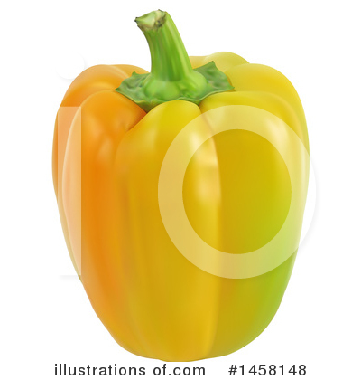 Royalty-Free (RF) Bell Pepper Clipart Illustration by cidepix - Stock Sample #1458148