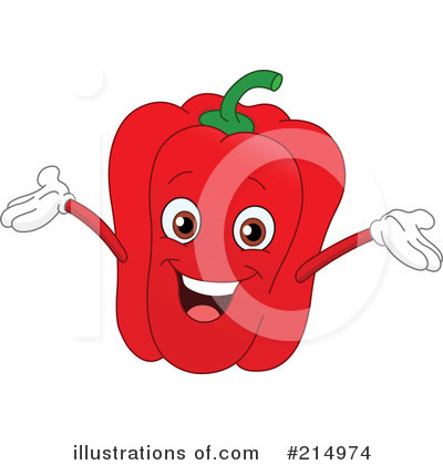 Royalty-Free (RF) Bell Pepper Clipart Illustration by yayayoyo - Stock Sample #214974