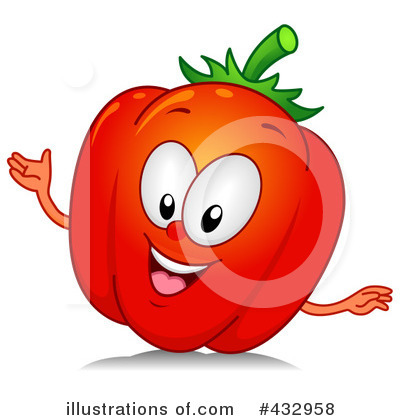 Royalty-Free (RF) Bell Pepper Clipart Illustration by BNP Design Studio - Stock Sample #432958