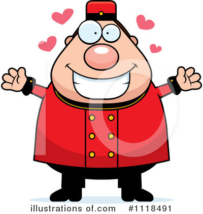 Royalty-Free (RF) Bellhop Clipart Illustration by Cory Thoman - Stock Sample #1118491