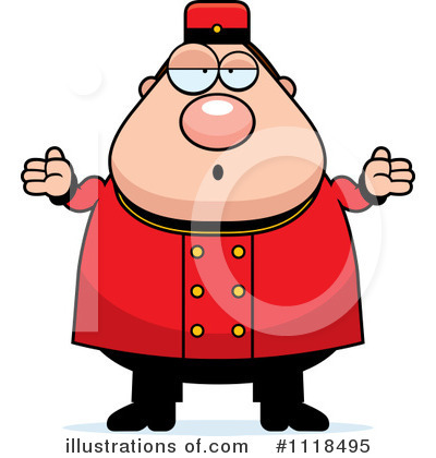 Royalty-Free (RF) Bellhop Clipart Illustration by Cory Thoman - Stock Sample #1118495