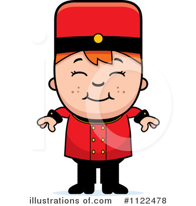 Royalty-Free (RF) Bellhop Clipart Illustration by Cory Thoman - Stock Sample #1122478