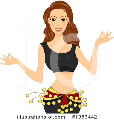 Royalty-Free (RF) Belly Dancer Clipart Illustration by BNP Design Studio - Stock Sample #1083442
