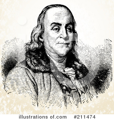 Royalty-Free (RF) Benjamin Franklin Clipart Illustration by BestVector - Stock Sample #211474