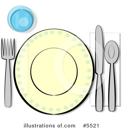Place Setting Clipart #5521 by djart