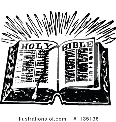 Royalty-Free (RF) Bible Clipart Illustration by Prawny Vintage - Stock Sample #1135136