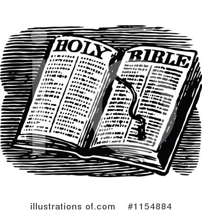 Royalty-Free (RF) Bible Clipart Illustration by Prawny Vintage - Stock Sample #1154884