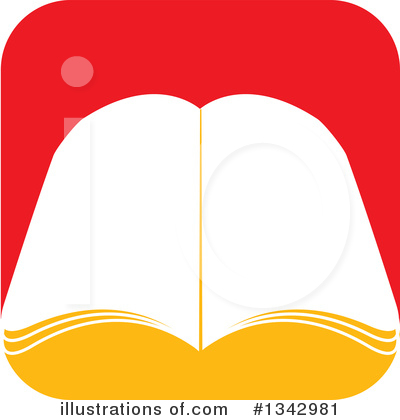 Open Book Clipart #1342981 by ColorMagic