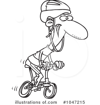 Royalty-Free (RF) Bicycle Clipart Illustration by toonaday - Stock Sample #1047215