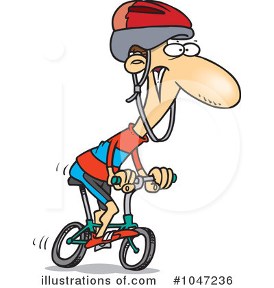 Royalty-Free (RF) Bicycle Clipart Illustration by toonaday - Stock Sample #1047236