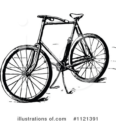 Bicycle Clipart #1121391 by Prawny Vintage