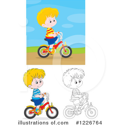 Royalty-Free (RF) Bicycle Clipart Illustration by Alex Bannykh - Stock Sample #1226764