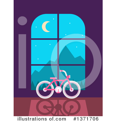 Royalty-Free (RF) Bicycle Clipart Illustration by Qiun - Stock Sample #1371706