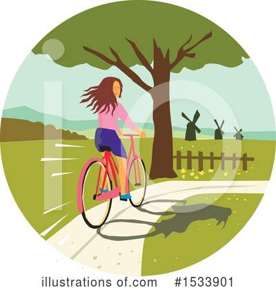Royalty-Free (RF) Bicycle Clipart Illustration by patrimonio - Stock Sample #1533901