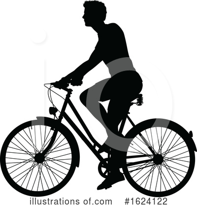 Cyclist Clipart #1624122 by AtStockIllustration