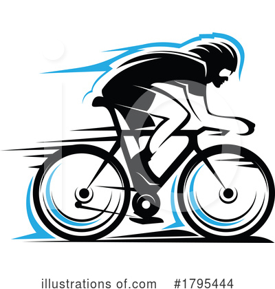 Bicyclist Clipart #1795444 by Vector Tradition SM