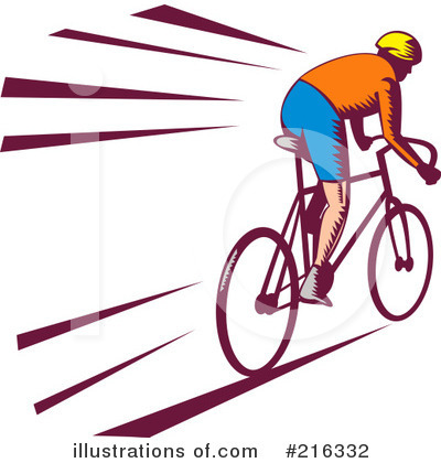Royalty-Free (RF) Bicycle Clipart Illustration by patrimonio - Stock Sample #216332