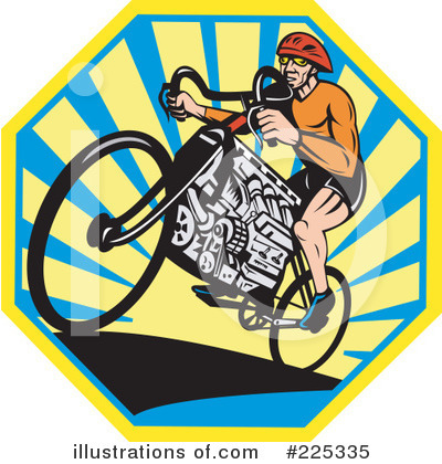 Bicycling Clipart #225335 by patrimonio
