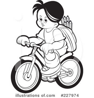 Royalty-Free (RF) Bicycle Clipart Illustration by Lal Perera - Stock Sample #227974