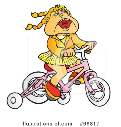 Royalty-Free (RF) Bicycle Clipart Illustration by Snowy - Stock Sample #66817
