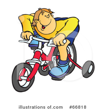 Royalty-Free (RF) Bicycle Clipart Illustration by Snowy - Stock Sample #66818