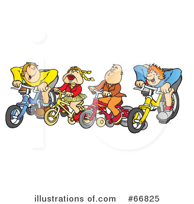 Royalty-Free (RF) Bicycle Clipart Illustration by Snowy - Stock Sample #66825