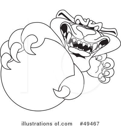 Royalty-Free (RF) Big Cat Mascot Clipart Illustration by Mascot Junction - Stock Sample #49467