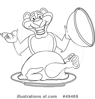 Royalty-Free (RF) Big Cat Mascot Clipart Illustration by Mascot Junction - Stock Sample #49469