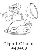 Big Cat Mascot Clipart #49469 by Mascot Junction