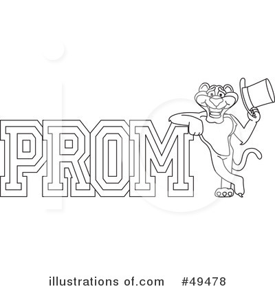 Royalty-Free (RF) Big Cat Mascot Clipart Illustration by Mascot Junction - Stock Sample #49478