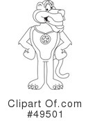 Big Cat Mascot Clipart #49501 by Mascot Junction