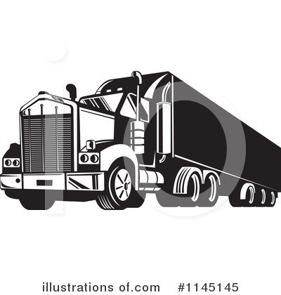 Royalty-Free (RF) Big Rig Clipart Illustration by patrimonio - Stock Sample #1145145