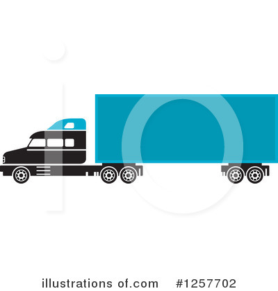 Royalty-Free (RF) Big Rig Clipart Illustration by Lal Perera - Stock Sample #1257702