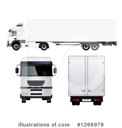 Delivery Truck Clipart #1266978 by vectorace