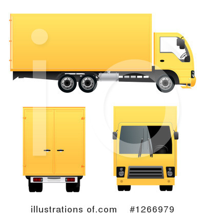 Royalty-Free (RF) Big Rig Clipart Illustration by vectorace - Stock Sample #1266979